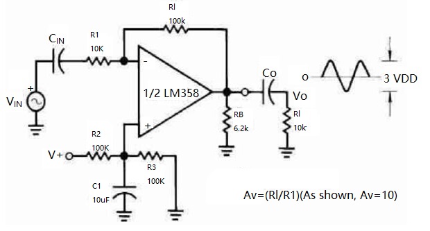 Figure 19. AC Coupled Inverter Amplifier