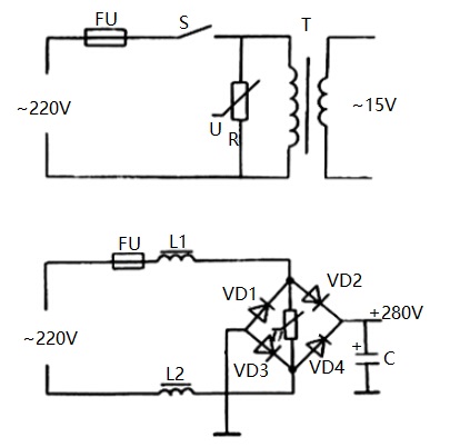 Typical Application Circuit for a Varistor